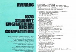 Award List of Competition