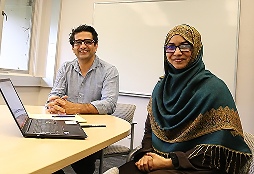 Kerem Çamsari (left) and Shaila Niazi