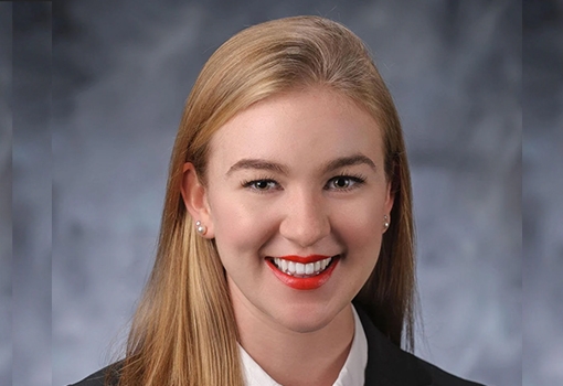 PhD student Elizabeth Murphy is co-advised by materials professors Craig Hawker and Christopher Bates