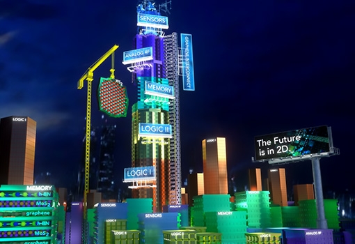 Artist's concept depicting elements related to continuing Moore's Law. Illustration by Brian Long