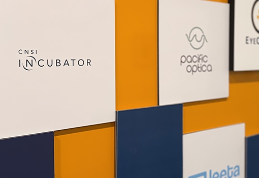 image of the wall with signage outside the UCSB Technology Incubator