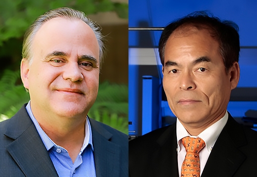 Steven DenBaars (left) and Shuji Nakamura