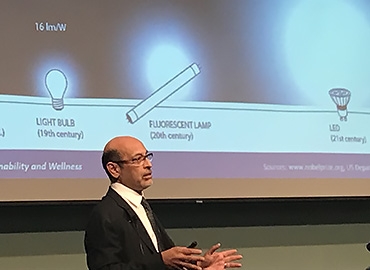 Umesh Mishra presents the 2018 Faculty Research Lecture titled "Thank God for GaN."