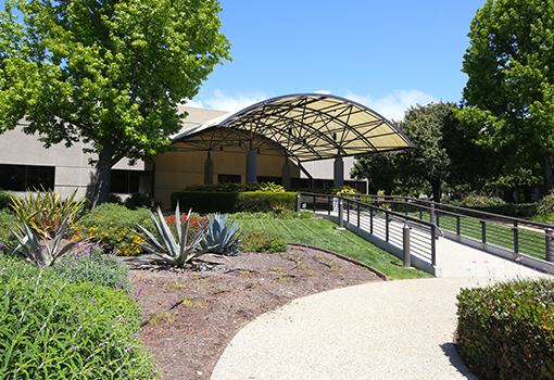 A photo taken outside of the a new 105,000 square foot facility leased by UCSB