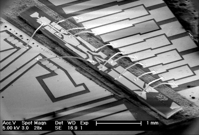 Microchips produced in the Nanofab aren't yet ready to be used in prototypes and system demonstrations; they need to be enclosed in protective casings, have wires attached, and be attached to circuit boards, all of which is known as "packaging" the chips.