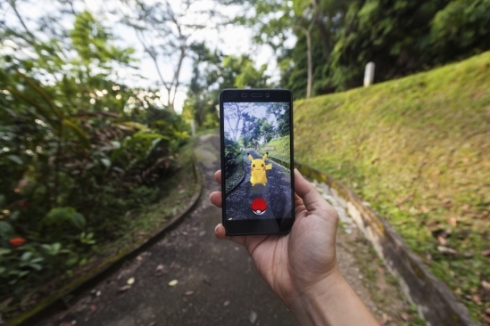 Pokemon Go on a phone screen