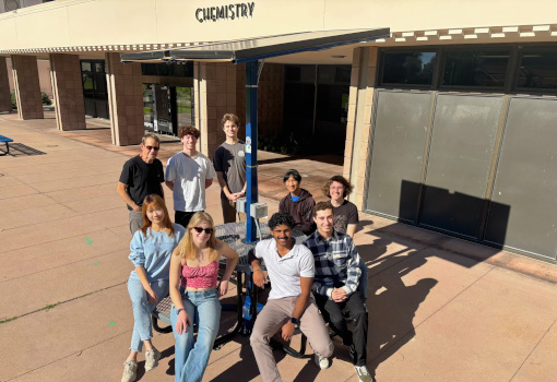 Engineers Without Borders UCSB Team with Solar Table