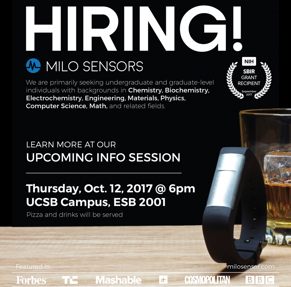 Milo Sensors UCSB recruitment